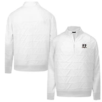 Men's Levelwear  White Anaheim Ducks Camden Quarter-Zip Pullover