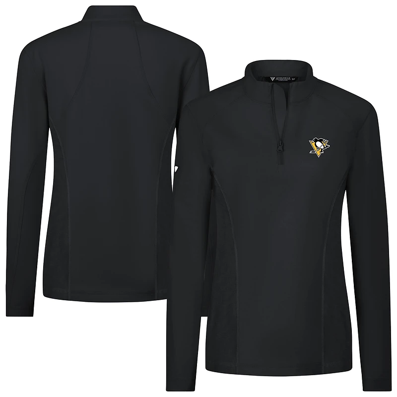 Women's Levelwear Pittsburgh Penguins Upright Quarter-Zip Pullover