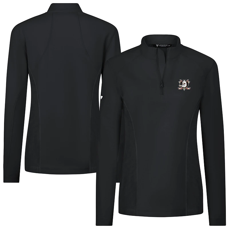 Women's Levelwear Anaheim Ducks Upright Quarter-Zip Pullover