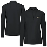 Women's Levelwear  Black Nashville Predators Upright Quarter-Zip Pullover