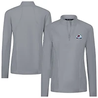 Women's Levelwear Colorado Avalanche Upright Quarter-Zip Pullover