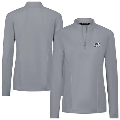 Women's Levelwear Colorado Avalanche Upright Quarter-Zip Pullover