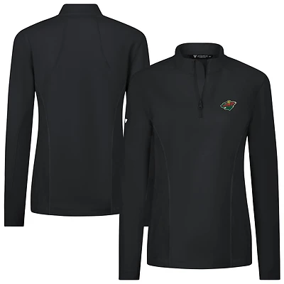 Women's Levelwear Minnesota Wild Upright Quarter-Zip Pullover