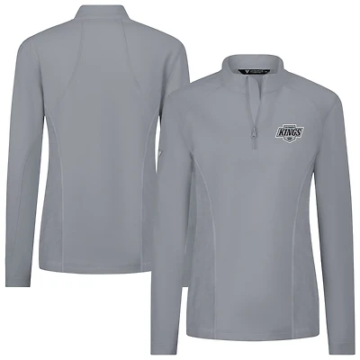 Women's Levelwear  Gray Los Angeles Kings Upright Quarter-Zip Pullover