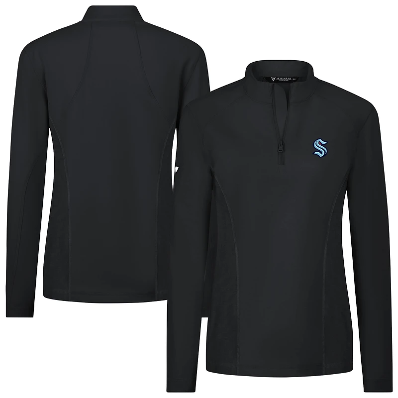 Women's Levelwear Seattle Kraken Upright Quarter-Zip Pullover