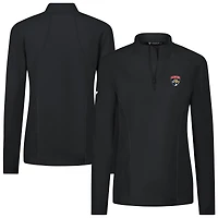 Women's Levelwear  Black Florida Panthers Upright Quarter-Zip Pullover