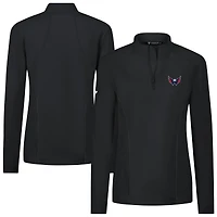 Women's Levelwear  Black Washington Capitals Upright Quarter-Zip Pullover