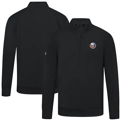 Men's Levelwear New York Islanders Upright Tri-Blend Quarter-Zip Pullover