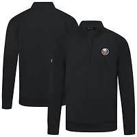 Men's Levelwear New York Islanders Upright Tri-Blend Quarter-Zip Pullover