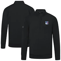 Men's Levelwear New York Rangers Upright Tri-Blend Quarter-Zip Pullover