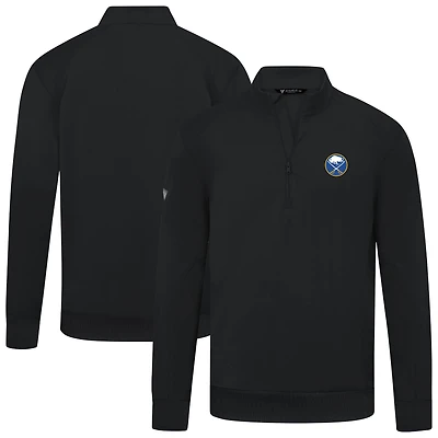 Men's Levelwear Buffalo Sabres Upright Tri-Blend Quarter-Zip Pullover