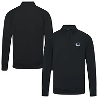Men's Levelwear Vancouver Canucks Upright Tri-Blend Quarter-Zip Pullover