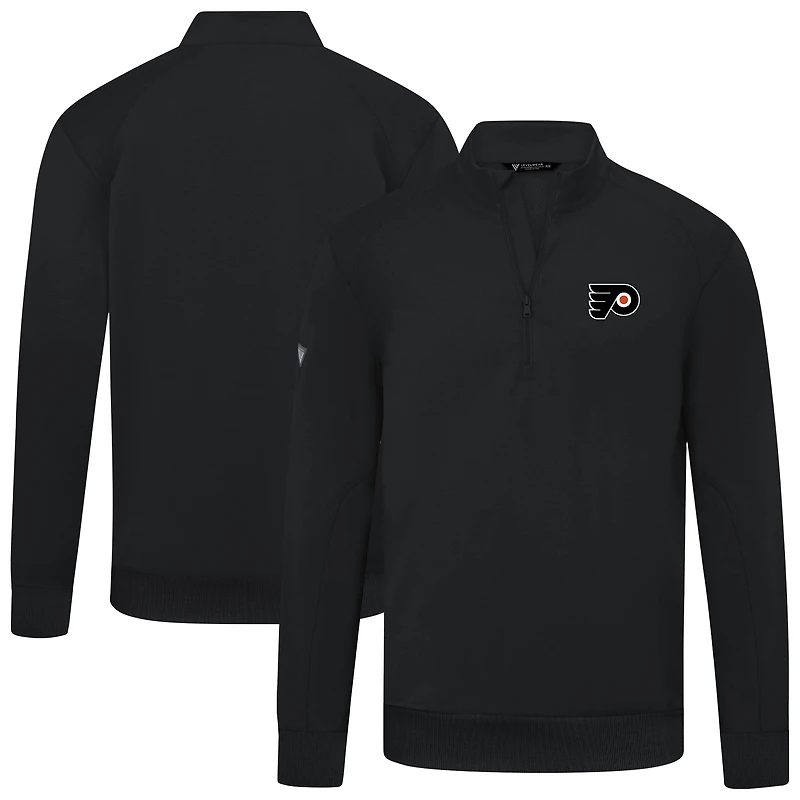 Men's Levelwear Philadelphia Flyers Upright Tri-Blend Quarter-Zip Pullover