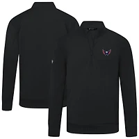 Men's Levelwear Washington Capitals Upright Tri-Blend Quarter-Zip Pullover