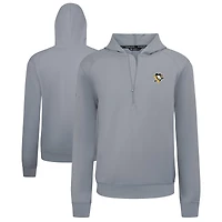 Men's Levelwear Pittsburgh Penguins Technic Quarter-Zip Pullover Hoodie
