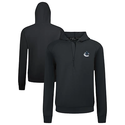 Men's Levelwear Vancouver Canucks Technic Quarter-Zip Pullover Hoodie