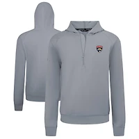 Men's Levelwear Gray Florida Panthers Technic Quarter-Zip Pullover Hoodie