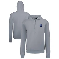 Men's Levelwear Gray Tampa Bay Lightning Technic Quarter-Zip Pullover Hoodie