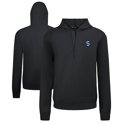 Men's Levelwear Seattle Kraken Technic Quarter-Zip Pullover Hoodie