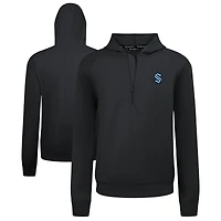 Men's Levelwear Seattle Kraken Technic Quarter-Zip Pullover Hoodie