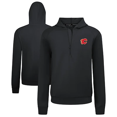 Men's Levelwear Calgary Flames Technic Quarter-Zip Pullover Hoodie
