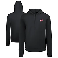 Men's Levelwear Detroit Red Wings Technic Quarter-Zip Pullover Hoodie
