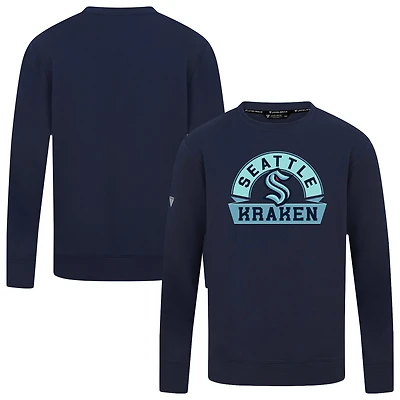 Men's Levelwear Deep Sea Blue Seattle Kraken Mandate Banner Arch Pullover