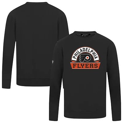 Men's Levelwear Black Philadelphia Flyers Mandate Banner Arch Pullover