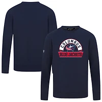 Men's Levelwear Navy Columbus Blue Jackets Mandate Banner Arch Pullover