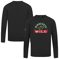 Men's Levelwear Black Minnesota Wild Mandate Banner Arch Pullover