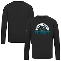 Men's Levelwear Black San Jose Sharks Mandate Banner Arch Pullover