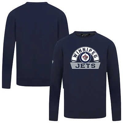 Men's Levelwear Navy Winnipeg Jets Mandate Banner Arch Pullover
