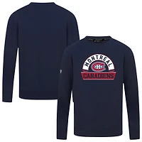 Men's Levelwear Navy Montreal Canadiens Mandate Banner Arch Pullover