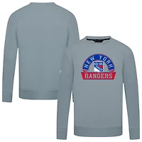 Men's Levelwear Gray New York Rangers Mandate Banner Arch Pullover