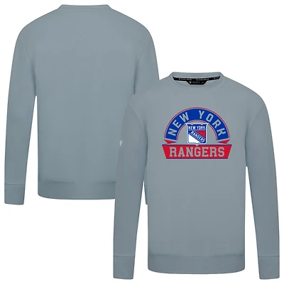 Men's Levelwear Gray New York Rangers Mandate Banner Arch Pullover