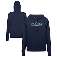 Women's Levelwear Navy Seattle Kraken Adorn Journey Pullover Hoodie