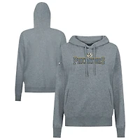 Women's Levelwear Gray Nashville Predators Adorn Journey Pullover Hoodie