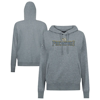 Women's Levelwear Gray Nashville Predators Adorn Journey Pullover Hoodie