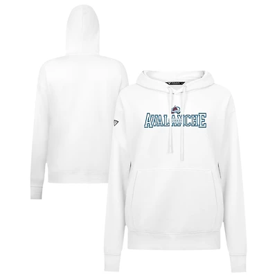 Women's Levelwear White Colorado Avalanche Adorn Journey Pullover Hoodie