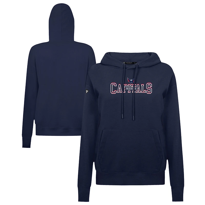 Women's Levelwear Navy Washington Capitals Adorn Journey Pullover Hoodie