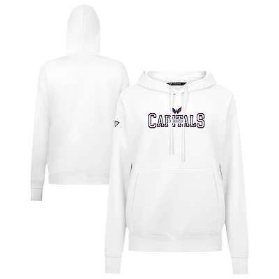 Women's Levelwear White Washington Capitals Adorn Journey Pullover Hoodie