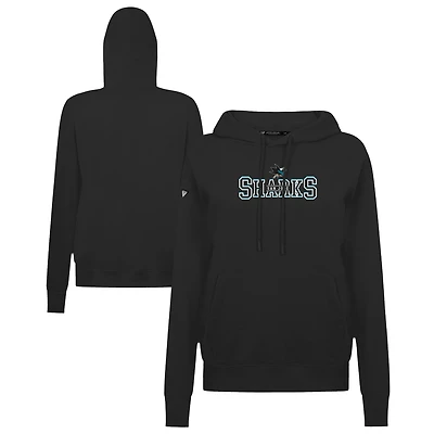 Women's Levelwear Black San Jose Sharks Adorn Journey Pullover Hoodie