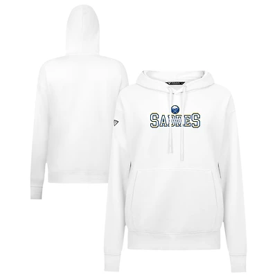 Women's Levelwear White Buffalo Sabres Adorn Journey Pullover Hoodie