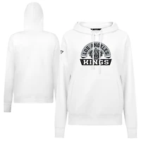 Women's Levelwear White Los Angeles Kings Adorn Banner Arch Pullover Hoodie