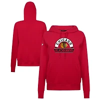 Women's Levelwear Chicago Blackhawks Adorn Banner Arch Pullover Hoodie