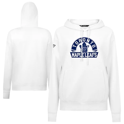 Women's Levelwear Toronto Maple Leafs Adorn Banner Arch Pullover Hoodie