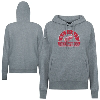 Women's Levelwear Detroit Red Wings Adorn Banner Arch Pullover Hoodie