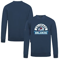 Men's Levelwear Navy Colorado Avalanche Zane Banner Arch Pullover Sweatshirt