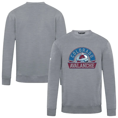 Men's Levelwear Gray Colorado Avalanche Zane Banner Arch Pullover Sweatshirt