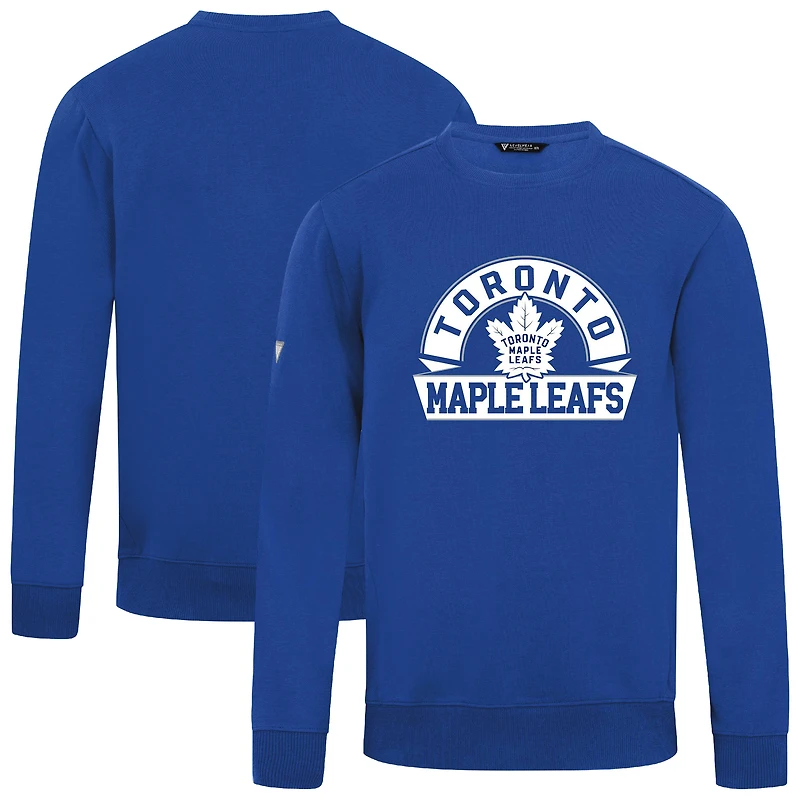 Men's Levelwear Royal Toronto Maple Leafs Zane Banner Arch Pullover Sweatshirt